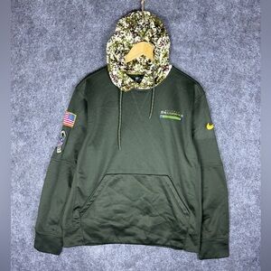 Nike Seattle Seahawks NFL Salute to Service Military USA Sideline Hoodie M